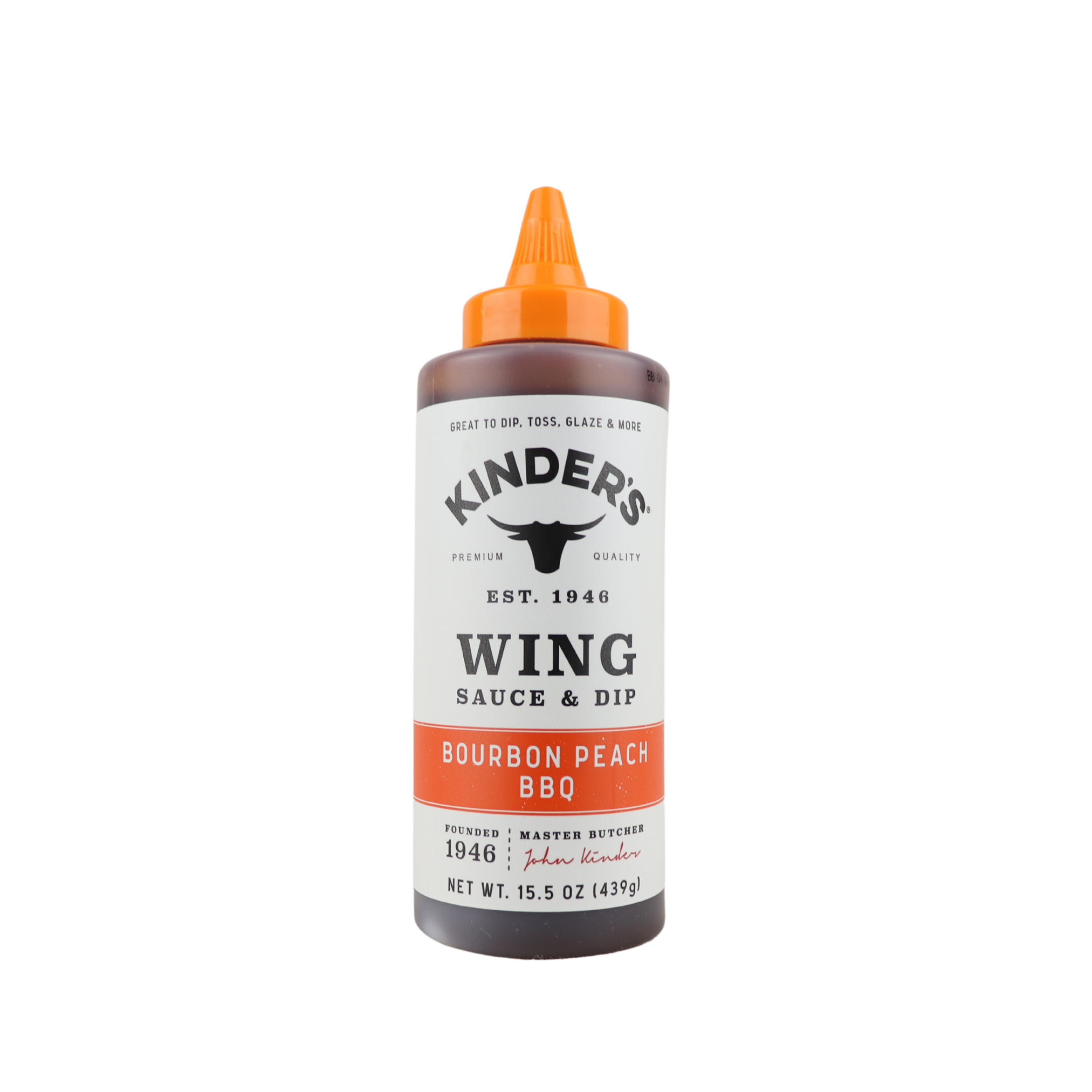 Kinder's Bourbon Peach BBQ Wing Sauce and Dip 439g Kinder's Bourbon Peach BBQ Wing Sauce and Dip 439g